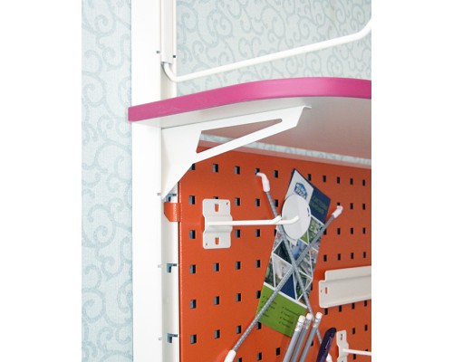 Опора для пластиковых лотков на панель перфорированную